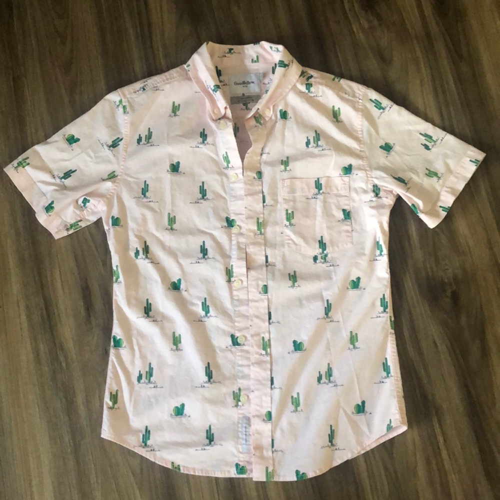 Cactus button down shirt